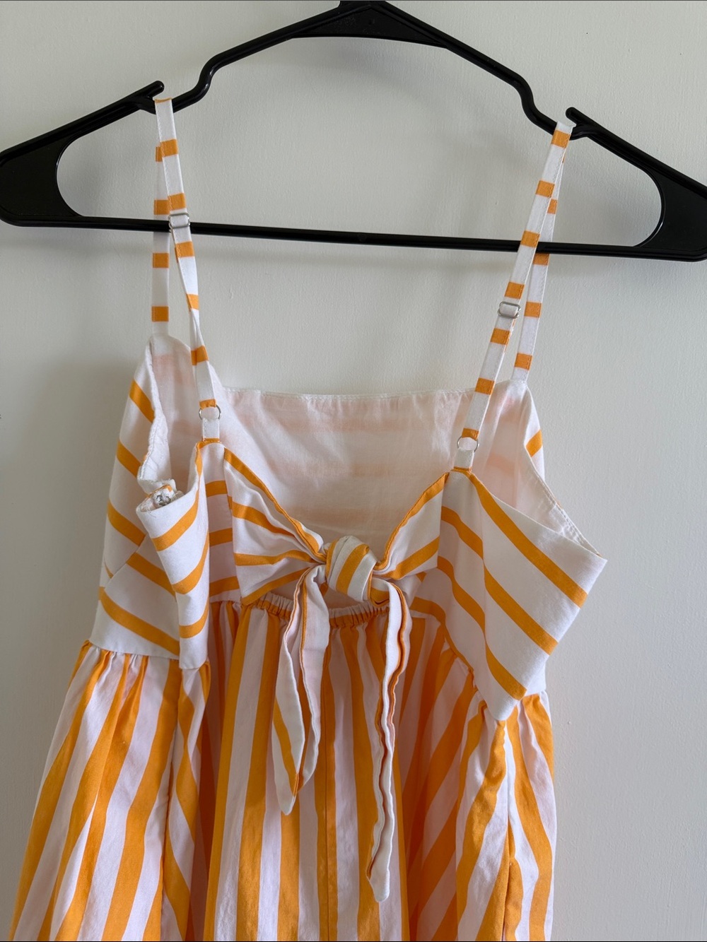 J. Crew Sunstripe Spaghetti-Strap A-Line Dress - Yellow/White - Picture 5 of 7
